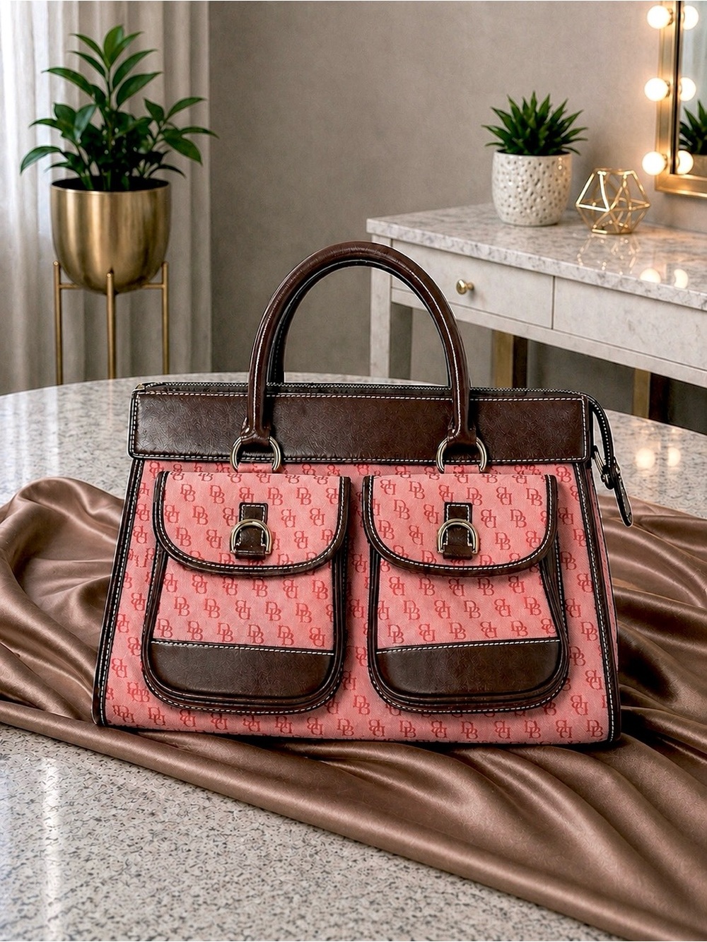 Dooney & Bourke DB Monogram Satchel Tote